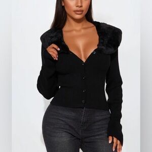 Aspen Chic Faux Fur Cardigan NEW 🏷️